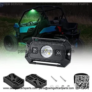 UTV Interior Dome Light W/ Switch Universal LED Light Utility Roll Cage Light Car Interior Reading Light Map Lights Interior Dome Light for UTV RZR 4x4 Can-Am Polaris Ranger Truck - White/Green
