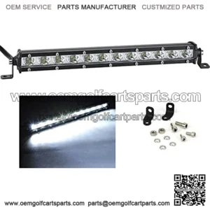 LED Light Bar, Single Row LED Light Bar 36W 3600LM Ultra Slim 14 inch LED Driving Off Road Lights Bar Spot Flood Combo Waterproof LED Auxiliary Work Lights for Truck SUV ATV Boat Tractor