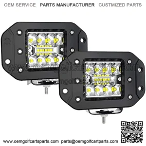 LED Light Pods, ELELION 4 Inch 42W Flush Mount Led Pods for Truck, Spot Flood Combo Side Shooter Led Pods Light for Off-Road Boat Tractor SUV, IP67 Waterproof , 2PCS