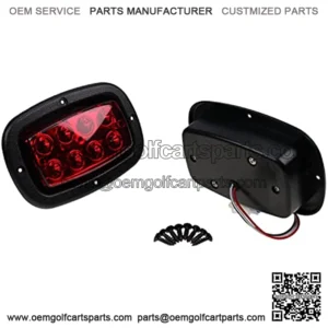 Golf Cart LED Tail Light Kit Compatible with Club Car DS with 2 LED 3 Wire Taillights 1017035 1982-Newer
