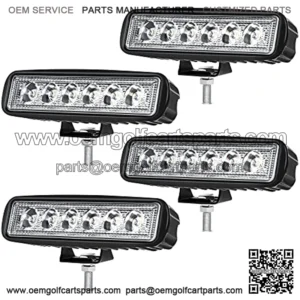 LED Light Bar 4Pcs 6Inch 18W Spot Led Work Light Bulb LED Light Pod Driving Light Fog Light Offroad Light Waterproof ATV SUV Pickup Trucks Boat 12V 24V