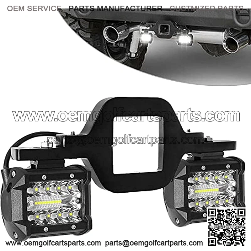 Hitch LED Lights,EBESTauto 4 Inch LED Work Light Pods with 2.5 Inch Towing Hitch Mount Brackets for Truck Trailer SUV Pickup Fit Dual Led Off-Road Driving Hitch Light bar
