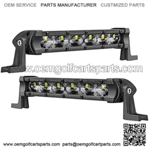Slim LED Light Bar 2 PCS 6 Inch 36W Single Row LED Light Bars LED Driving Lights LED Pods Light LED Fog Lights Off Road Lights with Spot Beam for Truck SXS Motorcycle UTV ATV