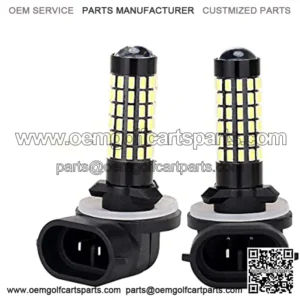 881 Golf Cart LED Head Light Bulb for EZGO, Club Car DS & Precedent, Headlight or Fog Light Replacement Bulb, Pack of 2