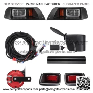Golf Cart LED Light Kit Street Legal w/Turn Signal Switch for EZGO TXT 1996-2013