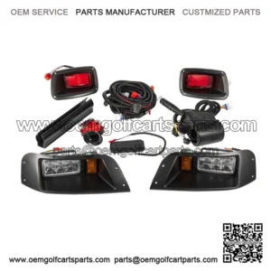 EZGO TXT LED Light Kit Street Legal Kit Turn Signal Switch Golf Cart Deluxe