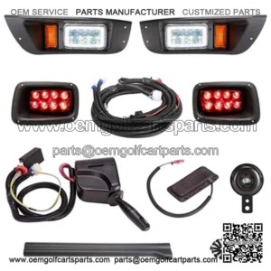 Deluxe Golf Cart LED Light Kit For EZGO TXT Street Legal Kit Turn Signal Switch