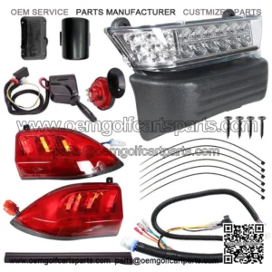 Deluxe Golf Cart LED Light Kit for Club Car Precedent 2004-up with Turn Signals