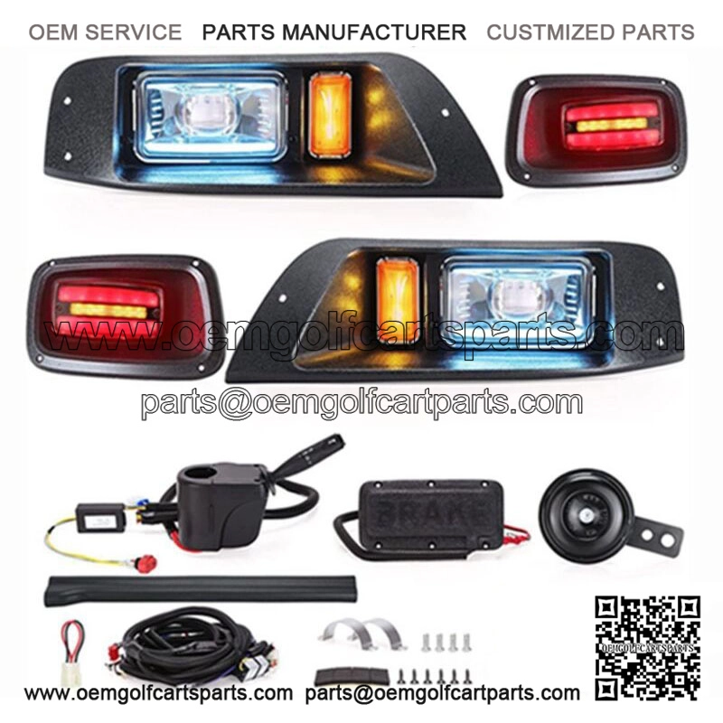 LED Deluxe Light Kit Turn Signals Brake Light Horn Street Legal EZGO TXT 14+
