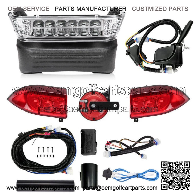 Deluxe LED Lights Kit Turn Signal Horn For Club Car Precedent G&E model 2004-21