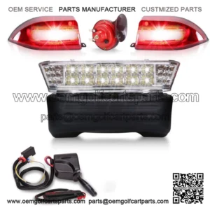 Golf Cart Deluxe LED Light Kit Fit Club Car Precedent w/ Turn Signals Brake 12V