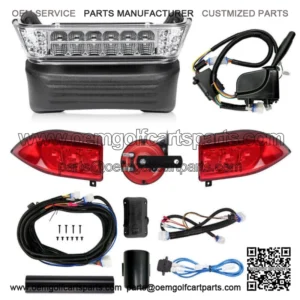 For Club Car Precedent Deluxe LED Lights Kit Turn Signal Horn G&E model 2004+