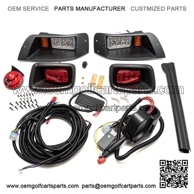 Deluxe LED Light Kit EZGO TXT 14+ Turn Signals Brake Light Horn Street Legal