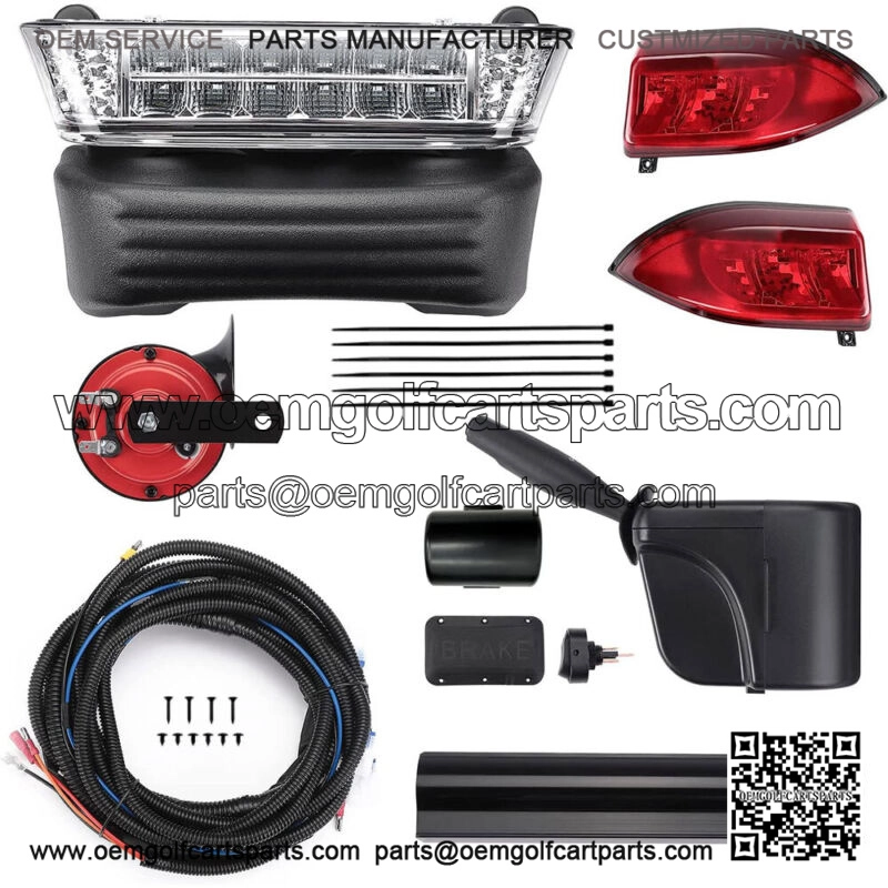 Golf Cart Deluxe LED Light Kit For Club Car Precedent w/ Turn Signals Brake 12V