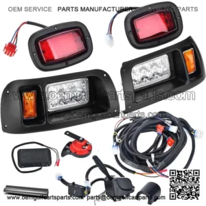 12V LED Light Kit for Club Car DS Gas & Elec 1993-UP with Turn Signal Horn Brake