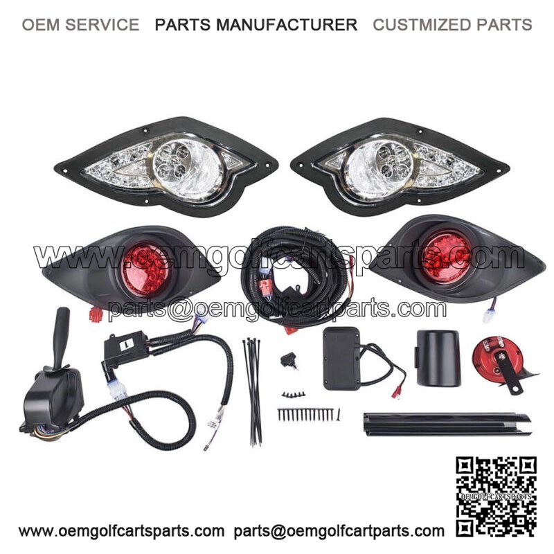 Golf Cart LED Light Kit for Yamaha G29 With Low High Beam Turn Signal 2007-2016