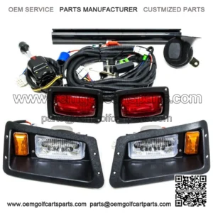 Golf Cart Deluxe Street Legal LED Headlights Tail Lights Kit fits Yamaha G14-G22