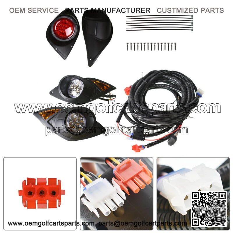 FOR YAMAHA G29 Drive GAS OR ELECTRIC Golf Cart LED Headlight & Tailight 2007+