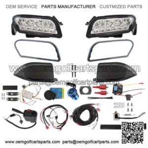 Golf Cart Deluxe Plus LED Light Kit Fit Club Car Tempo Electric & Gas