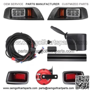 Golf Cart LED Full Light Kit with Turn Signal Switch for EZGO TXT G&E 1996-2013