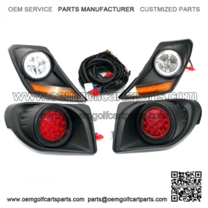 New Set LED Headlight Taillight Light Kit For Yamaha Drive2 Golf Cart 2017-Up
