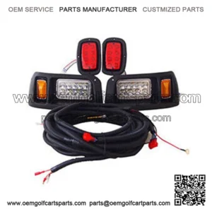 Club Car DS Light Kit Fits Factory Body 1993-2013, 12V LED Headlights Taillights