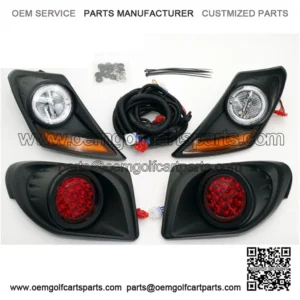 New LED Deluxe Street Legal Golf Cart Light Kit for Yamaha Drive2 2017-Up