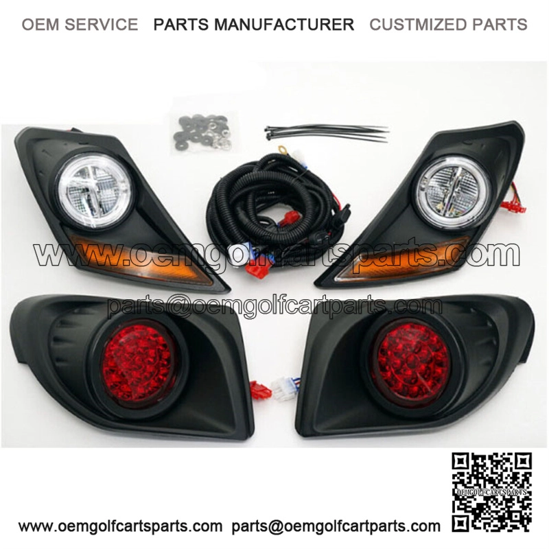 New LED Deluxe Street Legal Golf Cart Light Kit for Yamaha Drive2 2017-Up