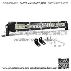 Slim 10" inch Single Row Bumper Front Led Light Bar For ATV Club Car Golf Cart