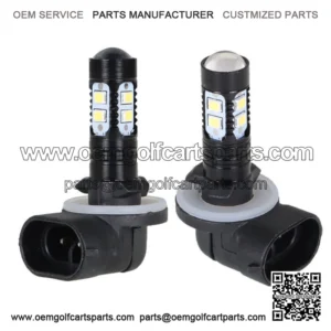 Golf Cart 100W LED Headlights Light Bulbs For EZGO Freedom TXT Shuttle RXV