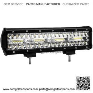 12" 240W Front Bumper LED Light Bar Combo Driving For Club Car EZGO Golf Cart
