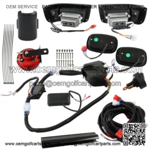 Golf Cart LED Headlight and Tail Light Kit Fits For Club Car DS Carts 1993-UP
