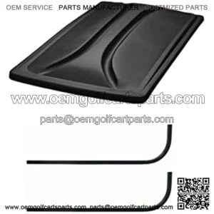 3G Universal 80" Black Extended Roof Kit for Club Car DS Golf Carts 1976-1999
