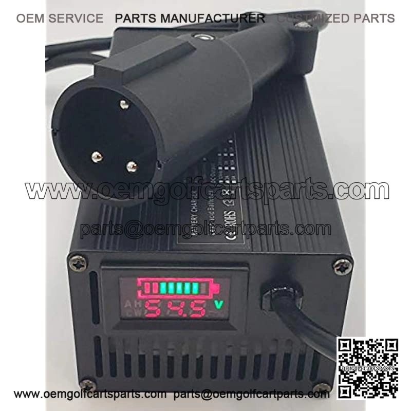 48V Club CAR Golf Cart Battery Charger Large LED Display 48 Volt Round 3 PIN