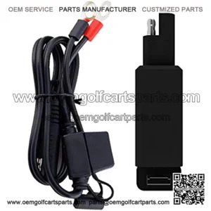 Battery Tender Ring Terminal Accessory Cable and USB Charger Adaptor: Battery Cord & 2.1 AMP USB Charging Adaptor for Mobile Devices - for Motorcycles, Golf Carts, ATVs - Quick Disconnect - 081-0174
