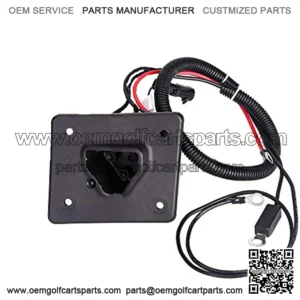 Golf Cart 48V Battery Charger Plug or Receptacle for EZGO RXV & TXT, OEM# 602529 611218 604321 8009