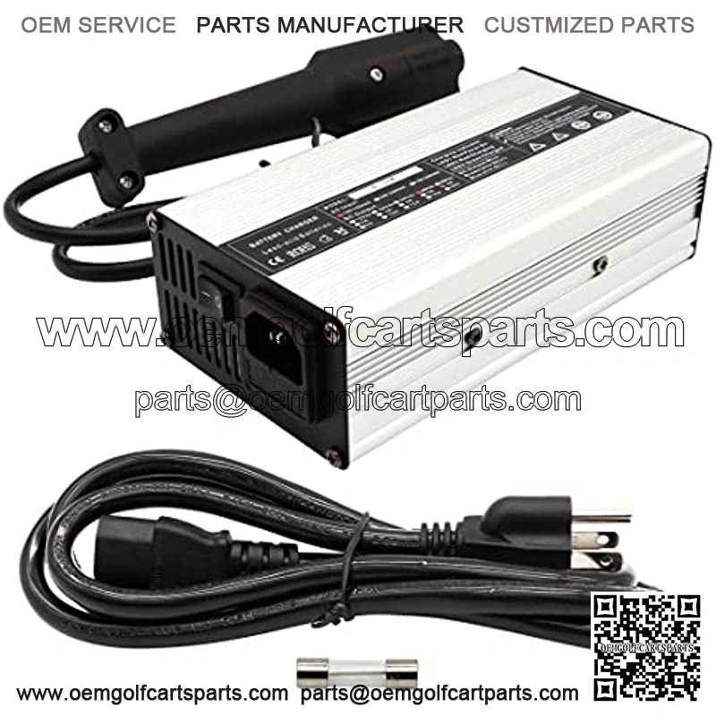 48Volt 6A 3Pin Golf Cart Battery Charger with Plug Portable Golf Cart Accessories Compatible with Golf Cart G29 Years 2007 Up