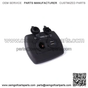 Golf Cart Dual USB Charging Port (2.1A @ 5V) with 12 Volt Plug (10A)