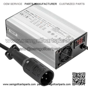 48V 15A Golf Cart Battery Charger Club Car Charger 3 Pin Round Plug / LED