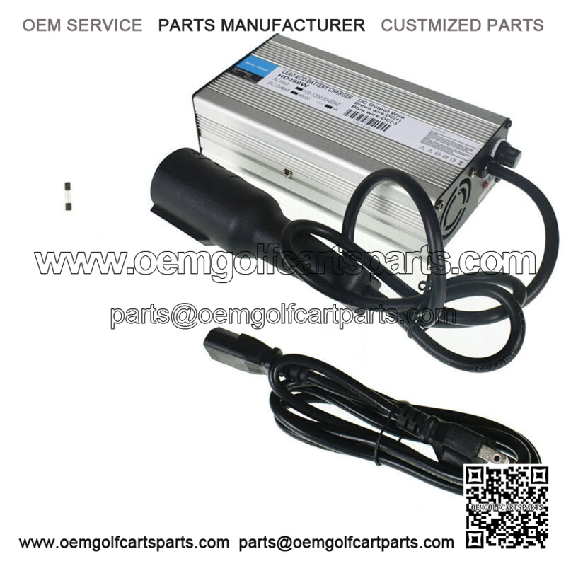 48Volt 6Amp 3Pin Plug Battery Charger with OBC bypaFor Club Car Ezgo Golf Car