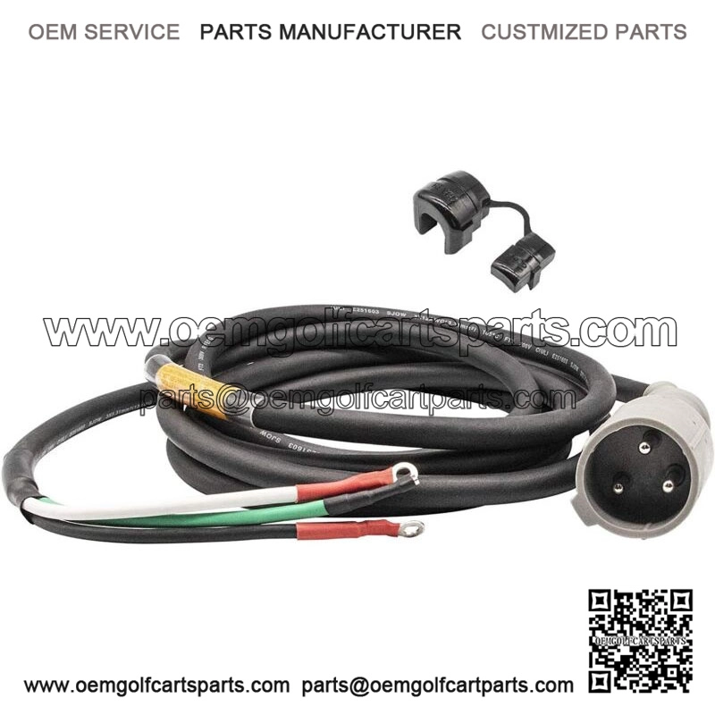 48V Charger Plug DC Cord Plug, Fits 1995-2013 Club Car DS Precedent Golf Carts