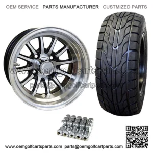 12" PHOENIX Wheels and 22x9.5-12" DOT Street Tires Combo - Set of 4 (Choose Your Color!)