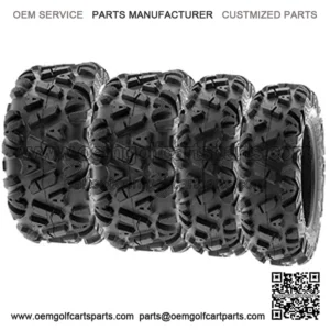 ALL TERRAIN ATV UTV 6 Ply Race Tires 24x8-12 & 24x10-11 Tubeless A033 POWER I, [Set of 4]