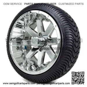 14" Chrome - Street Tire and Wheels Combo