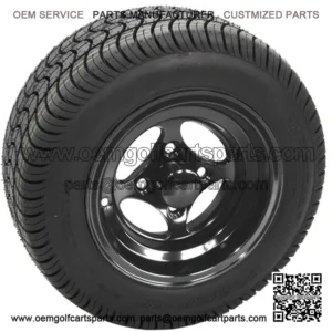 10" Black Wheels with Street Low Profile Tire Options Combo
