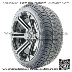 14" RX350 Machined Wheels and Tires Combo