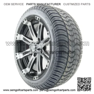 14" Machined Wheels (ET-0) and Tires Combo