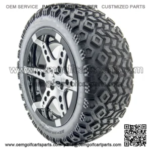 14" RX260 Machined Wheels and Lifted Tires Combo
