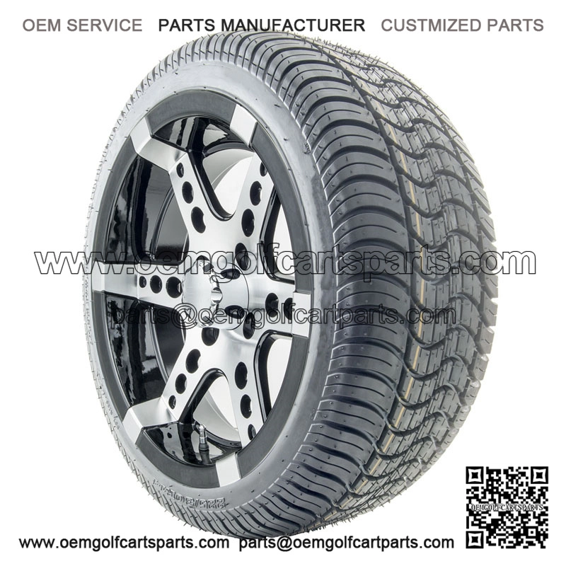 14" RX260 Machined Wheels and Tires Combo