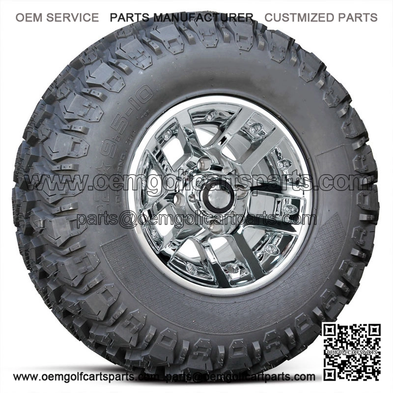 Alloys 10" Chrome Wheels with Hammer Tire Combo